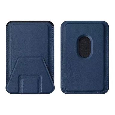 Magsafe Wallet Card Holder Case for iPhone 14 Plus 13 Pro Max 12 - Bluish-gray