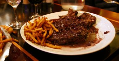 Entrecôte de boeuf braisée