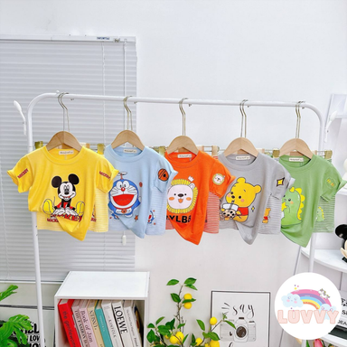 [156] Cartoon Short Sleeve Play Set (90~120)