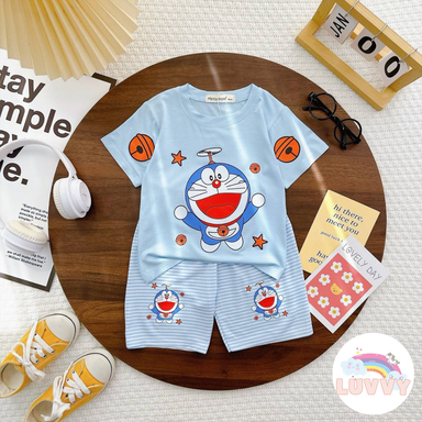 [156] Cartoon Short Sleeve Play Set (90~120)