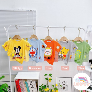 [156] Cartoon Short Sleeve Play Set (90~120)