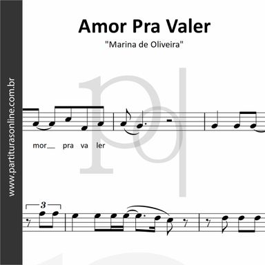 Amor Pra Valer • Marina de Oliveira