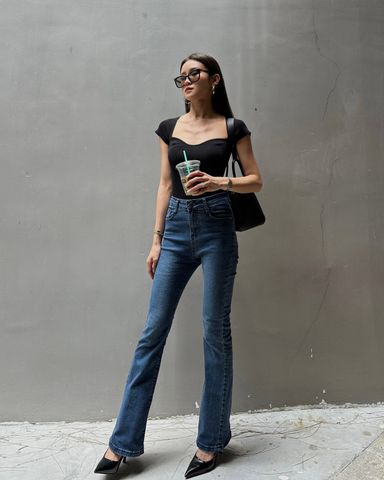 DENIM FLARE JEANS