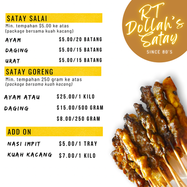 RT DOLLAH’S SATAY GORENG WITH PEANUT SAUCE