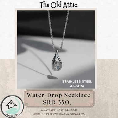 Waterdrop clear necklace 
