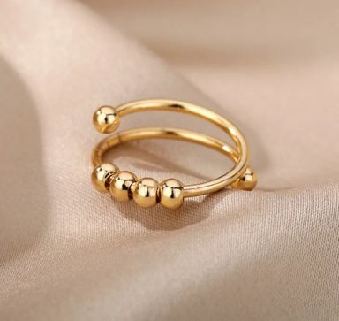 Bead cuff ring