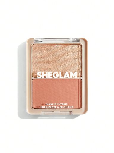 SHEGLAM Glam 101 Hybrid Highlighter & Blush Duo - Seville