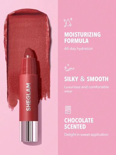 SHEGLAM Just Kissed Lipstick Crayon - Red Velvet Shimmer