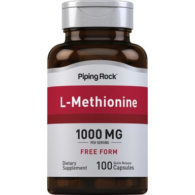 Piping Rock L-Methionine 1000 mg 100 Capsules 