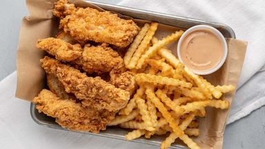 Chicken tenders fries