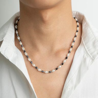 salircon pearl beads necklace 