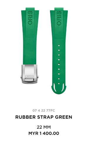 Rubber Strap Green Size 22 