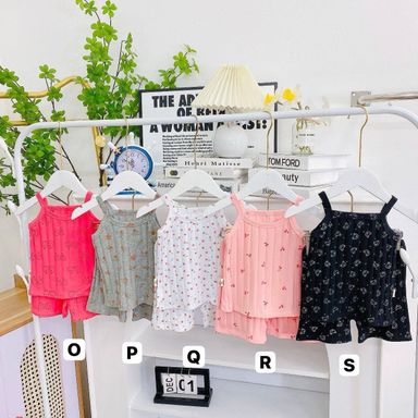 [162] Ribbed Sleeveless Play Set (80~130)