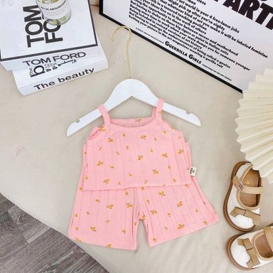 [162] Ribbed Sleeveless Play Set (80~130)