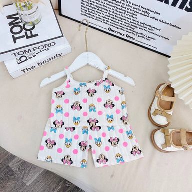 [162] Ribbed Sleeveless Play Set (80~130)