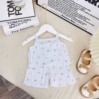 [162] Ribbed Sleeveless Play Set (80~130)