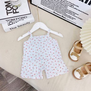 [162] Ribbed Sleeveless Play Set (80~130)