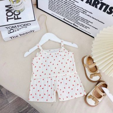 [162] Ribbed Sleeveless Play Set (80~130)