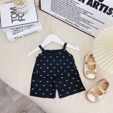 [162] Ribbed Sleeveless Play Set (80~130)