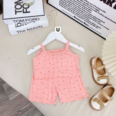 [162] Ribbed Sleeveless Play Set (80~130)