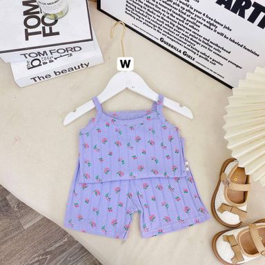 [162] Ribbed Sleeveless Play Set (80~130)