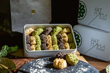 Mini White Gift Box - Premium Mix - (Earl Grey + Matcha + Dark Cocoa flavour)