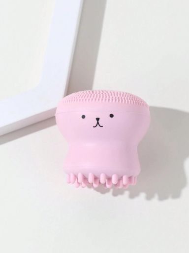 Mini Octopus Silicone Cleansing Brush - Pink