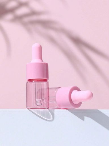 1pc 10ml Pink Glass Dropper Bottle