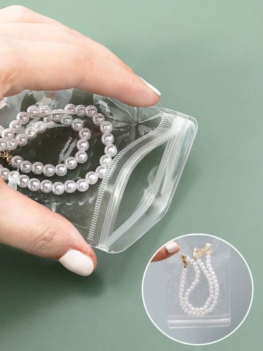 5Pcs Transparent PVC Jewelry Storage Bags