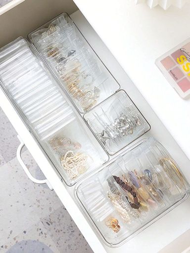 5Pcs Transparent PVC Jewelry Storage Bags