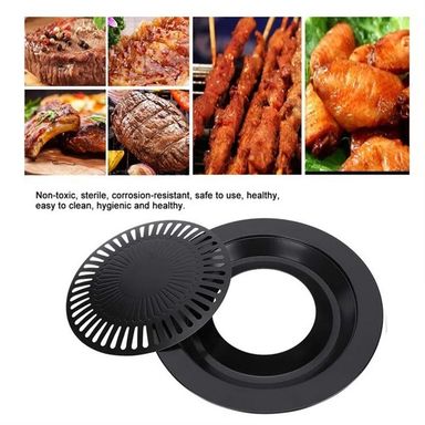 Smokeless Nonstick Stovetop Barbecue Grill Pan For Kitchen Cooking Korea BBQ PlatelDapur Pemanggang BBQ韩式不粘烤肉烤盘