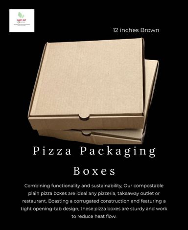 12” BROWN PIZZA BOXES 