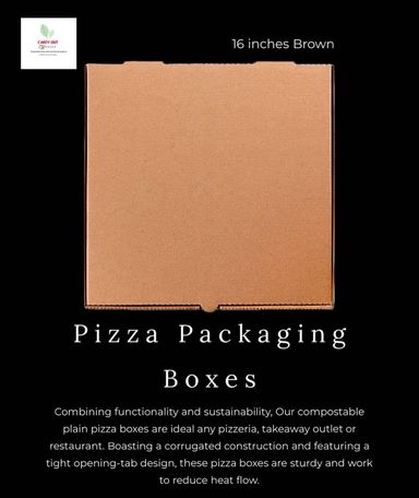 16” BROWN PIZZA BOXES 