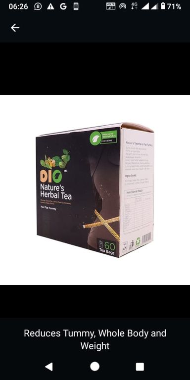 60bags Dio Natures Flat Tummy Tea