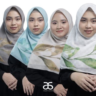 ARANYA Series Kerudung Segiempat Voal Tryspan Lasercut