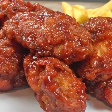 6 psc Honey Bbq wings