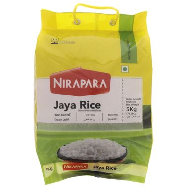 JAYA RICE (WHITE BOILED RICE) 5KG(NIRAPARA)