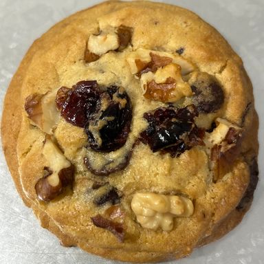 Cranberry & walnut chocolate chip cookies