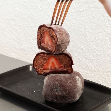 Chocolate Strawberry Mochi