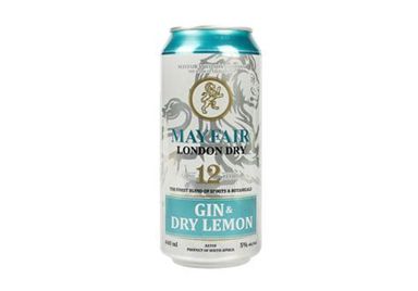 MAYFAIR GIN & DRY LEMON 440ML 6 PACK