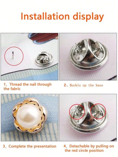 1pc Anti-slip Button Fastener