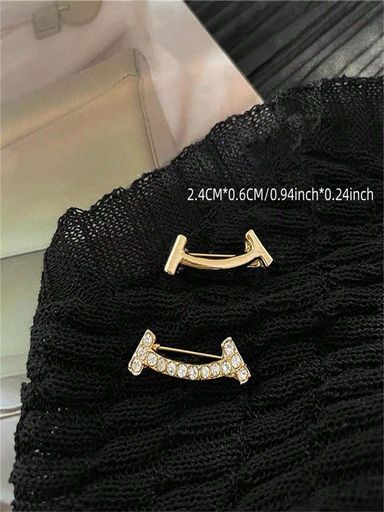 1pc Anti-walk Light Smile Brooch Pin