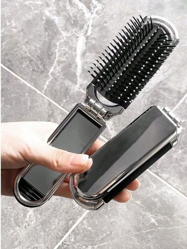 Portable Folding Mini Comb with Mirror