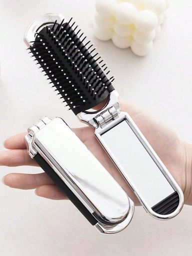 Portable Folding Mini Comb with Mirror