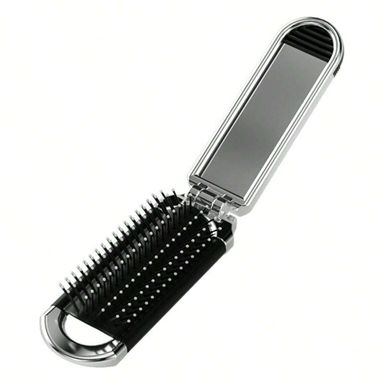 Portable Folding Mini Comb with Mirror