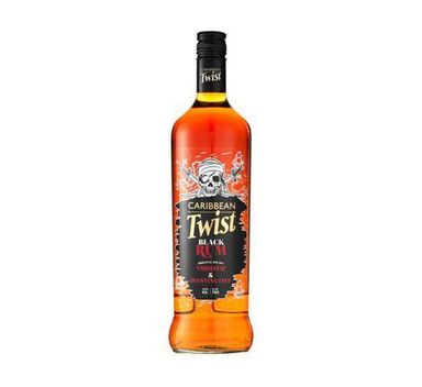 CARIBBEAN TWIST BLACK RUM 750ML