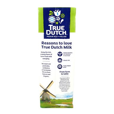 True Dutch Organic UHT Whole Milk - Case 1L x 12