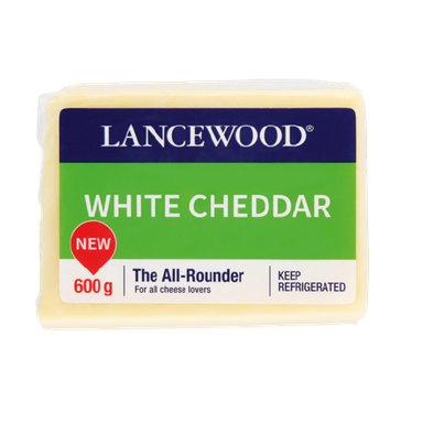 LANCEWOOD  CHEDDAR WHITE 600G