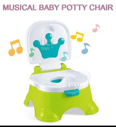 Musical baby potty chair