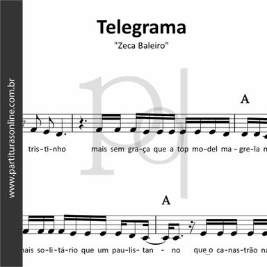 Telegrama • Zeca Baleiro 